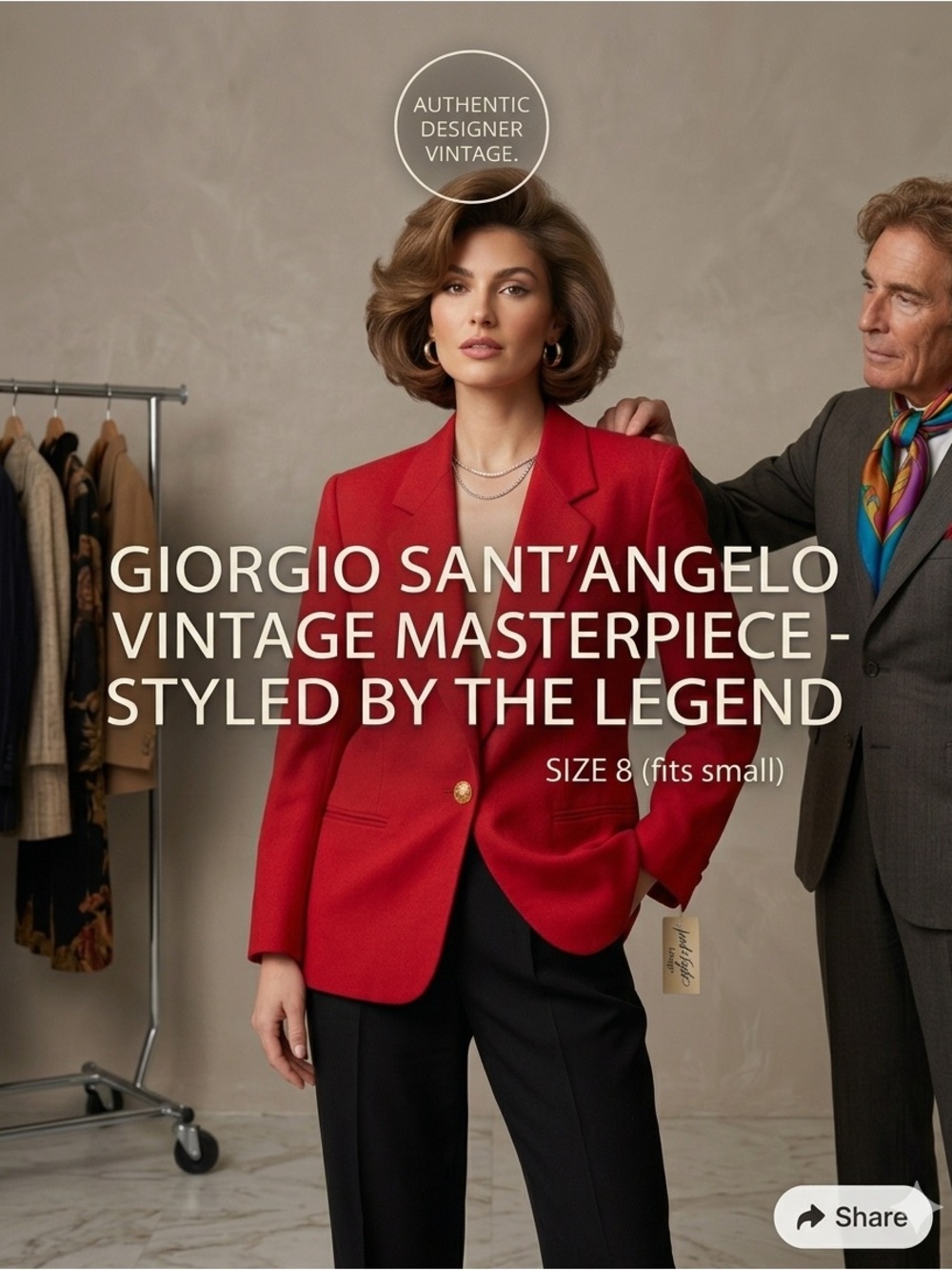 Giorgio Sant’Angelo Red Blazer - M/L